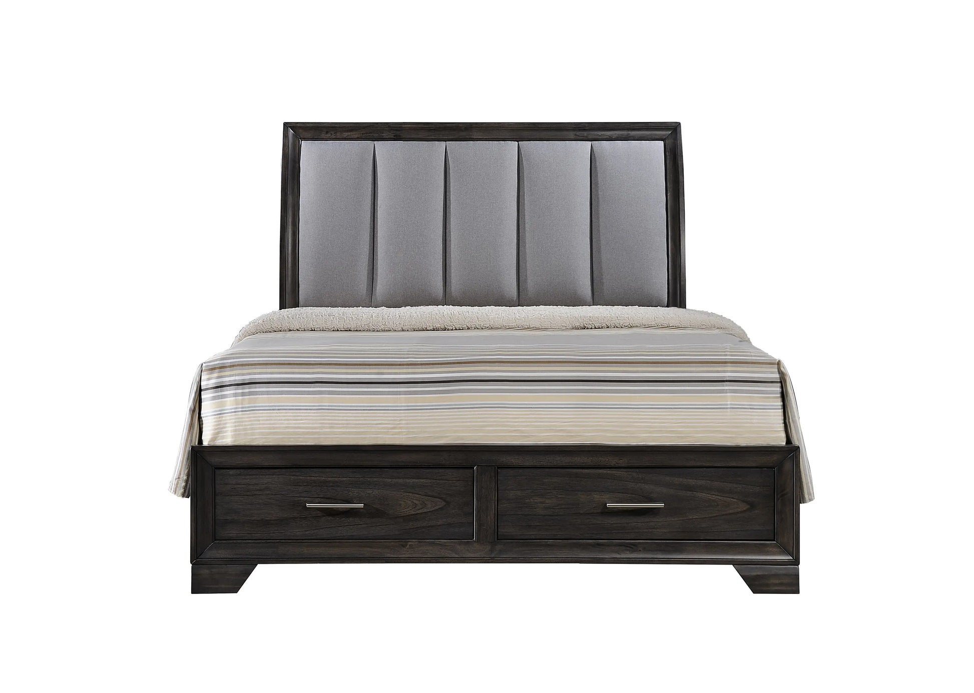 Jaymes Gray Storage Platform Bedroom Set Crown Mark