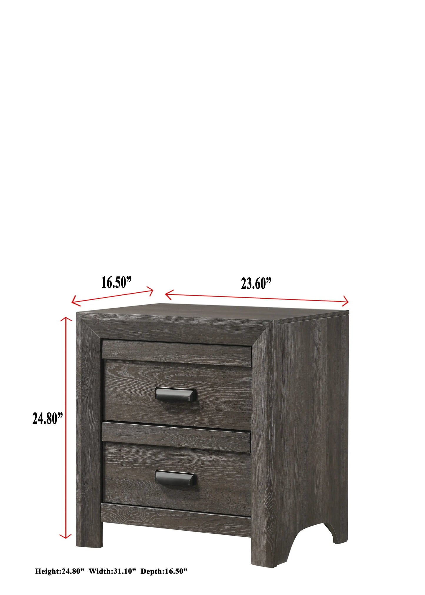 Adelaide Brown Nightstand Crown Mark