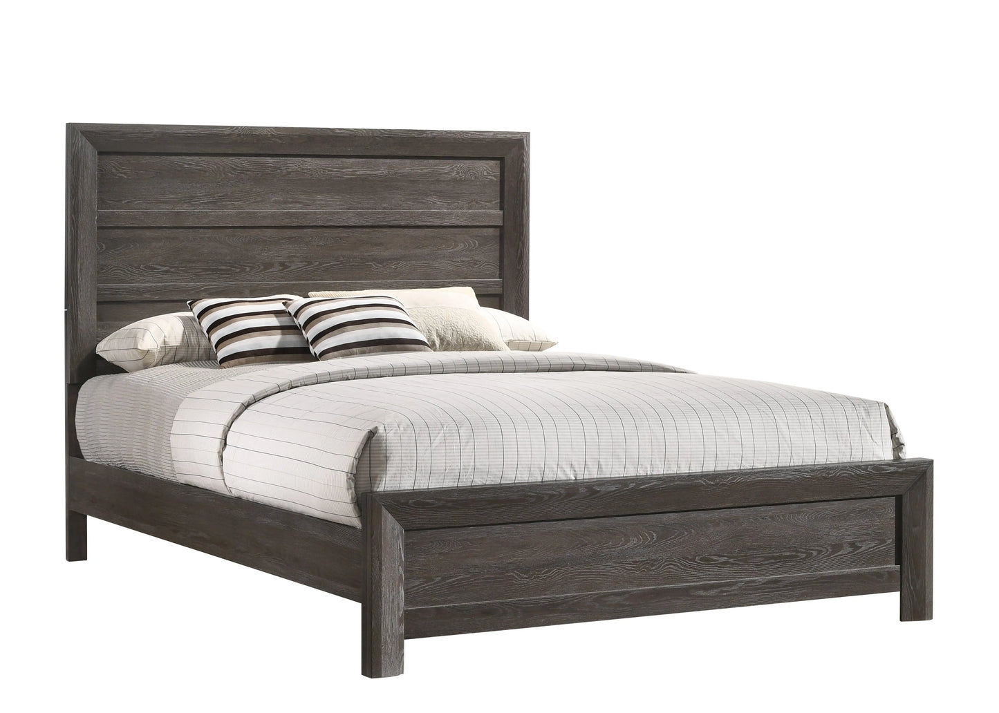 Adelaide Brown King Panel Bed Crown Mark