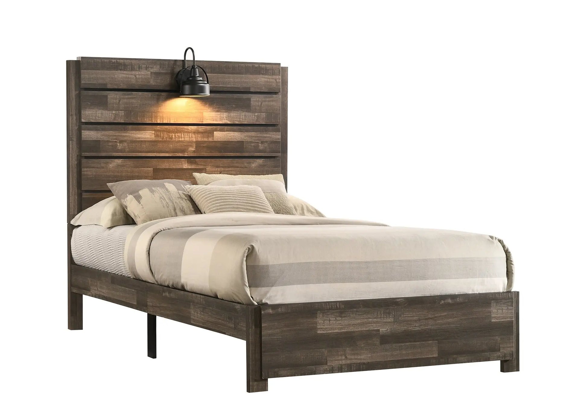 Carter Brown Full Platform Bed Crown Mark