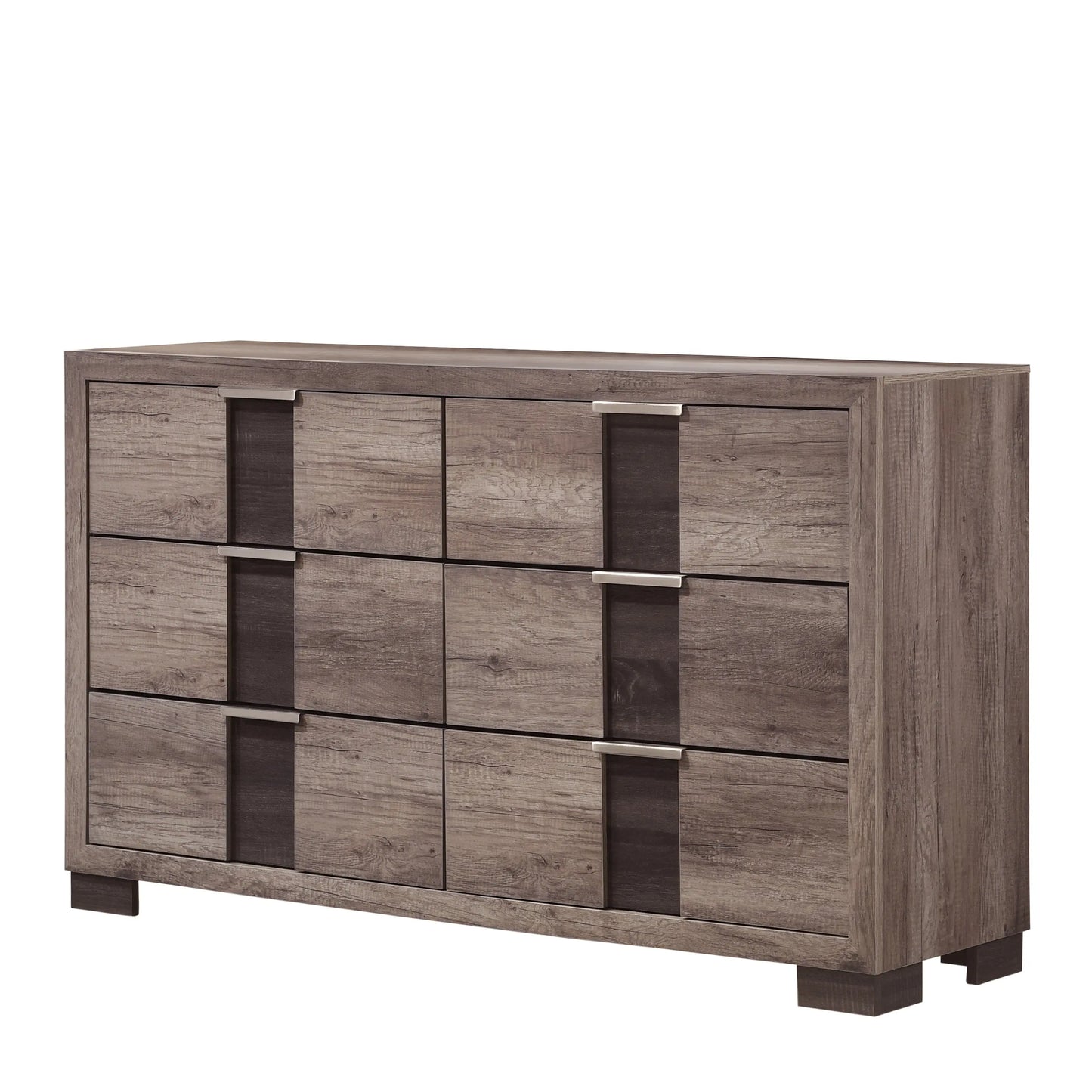 Rangley Brown LED Panel Bedroom Set Crown Mark