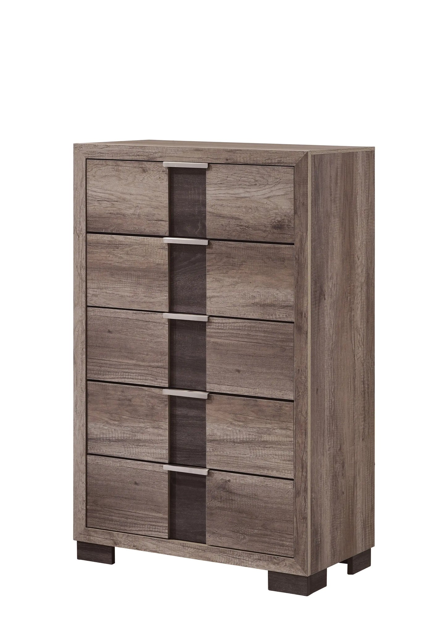 Rangley Brown LED Panel Bedroom Set Crown Mark