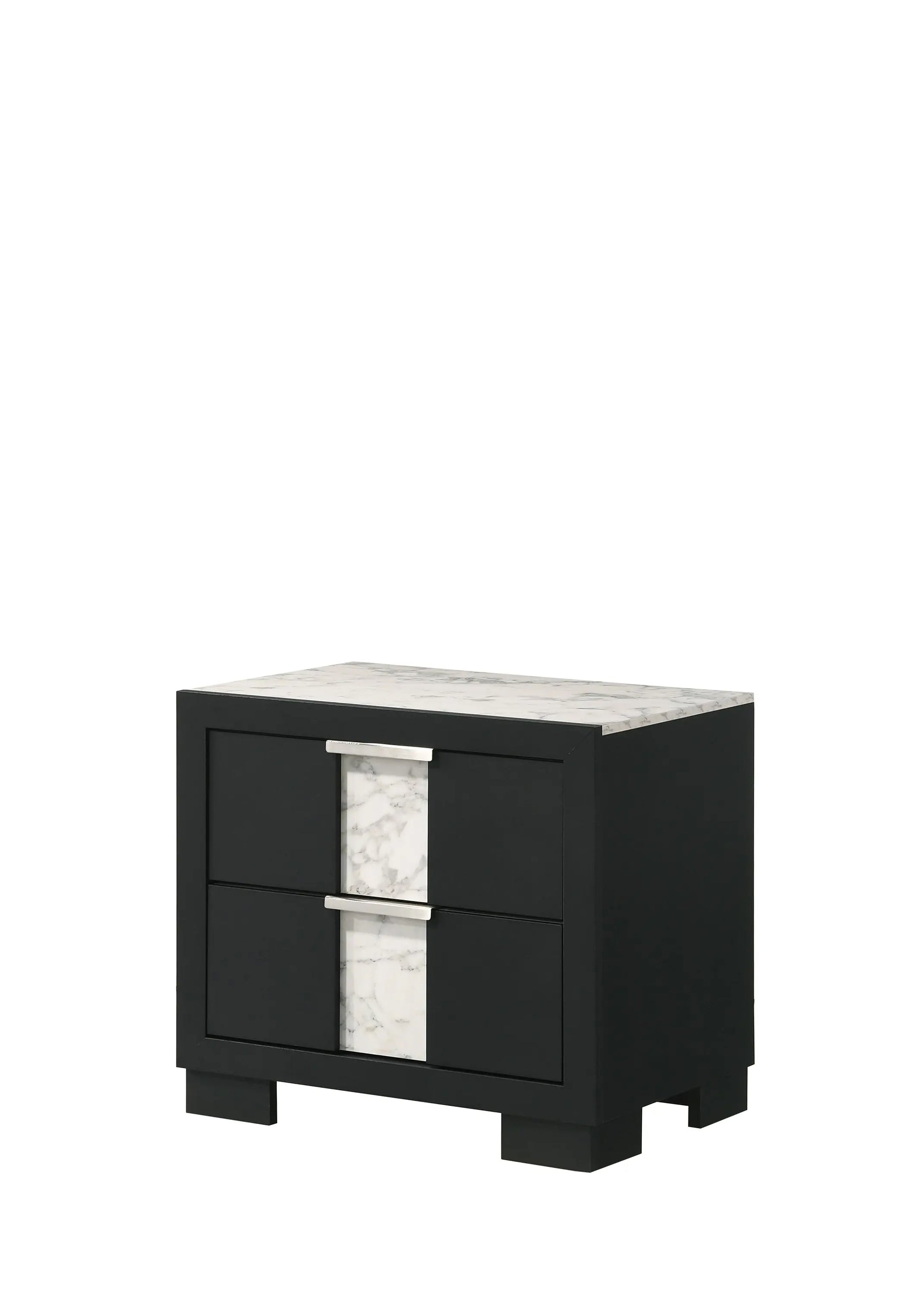 Rangley Black Nightstand Crown Mark