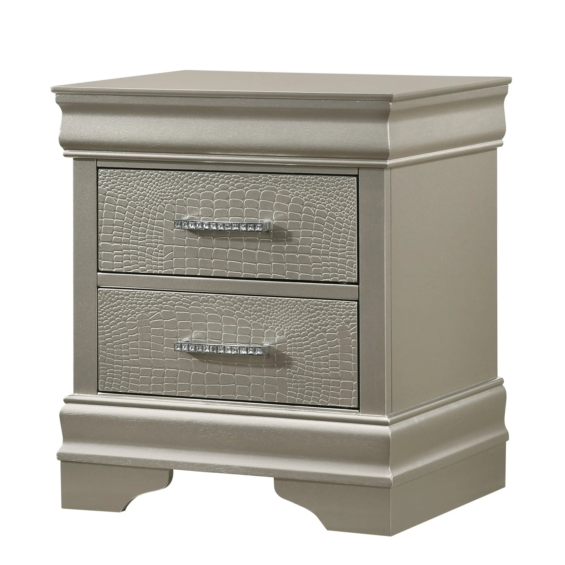 Amalia Silver Nightstand Crown Mark