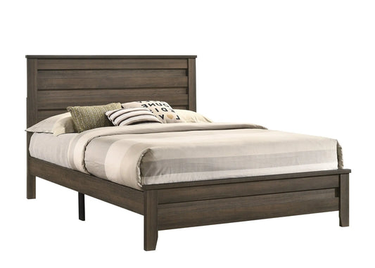 Marley Brown Queen Platform Bed Crown Mark