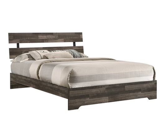 Atticus Brown Full Platform Bed Crown Mark