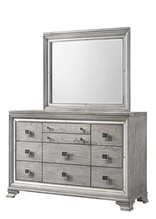 Vail Gray Bedroom Mirror (Mirror Only) Crown Mark