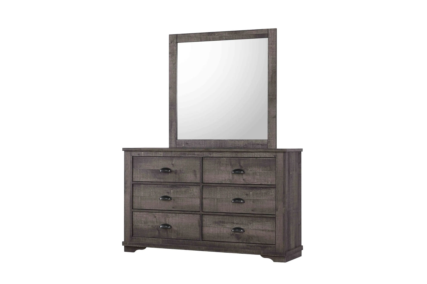 Coralee Gray Bedroom Mirror (Mirror Only) Crown Mark