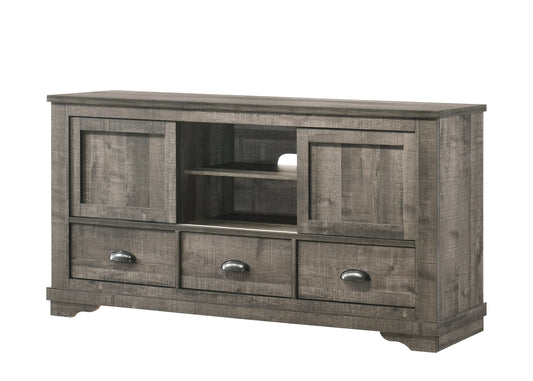 Coralee Gray 63" TV Stand Crown Mark