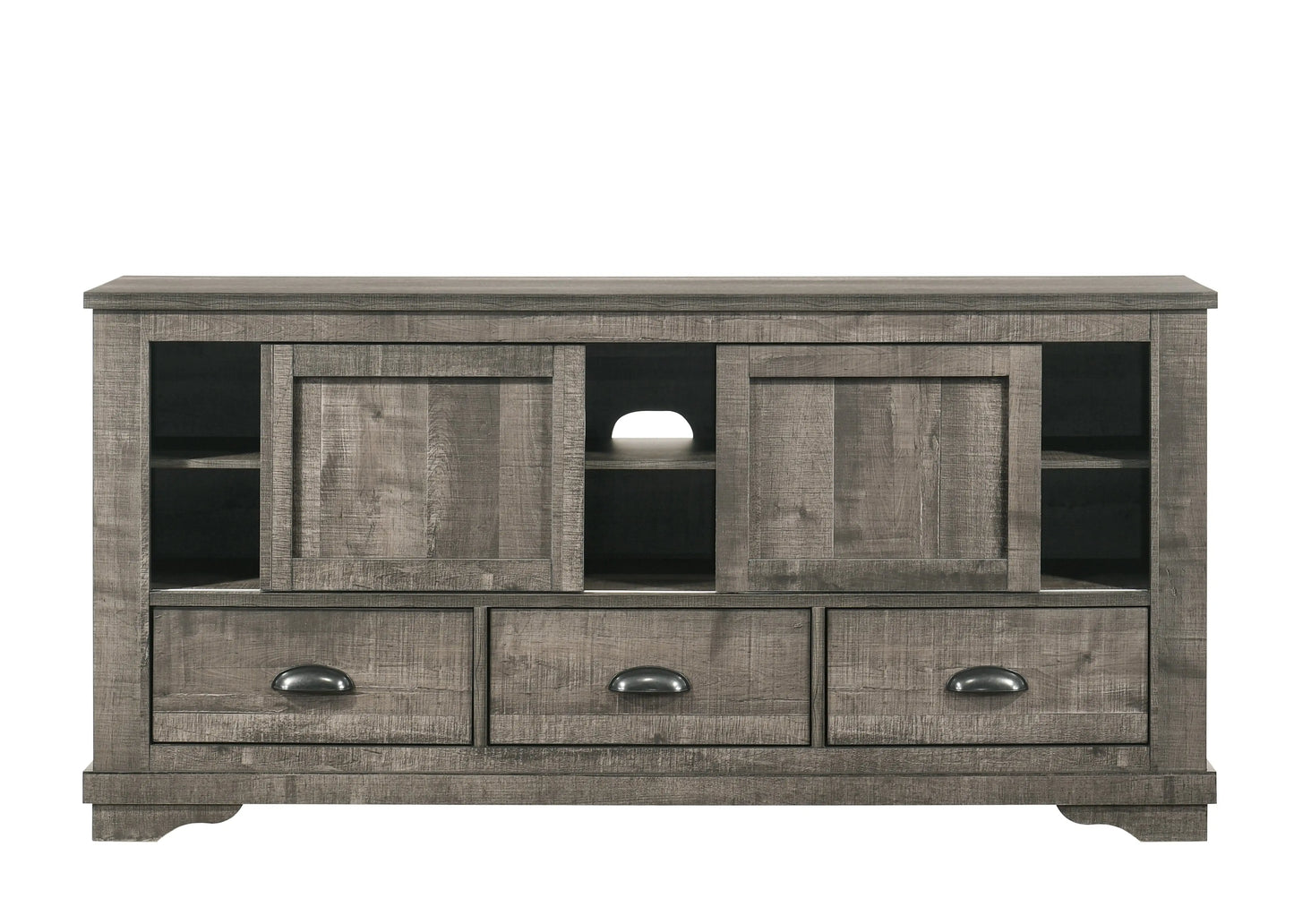 Coralee Gray 63" TV Stand Crown Mark