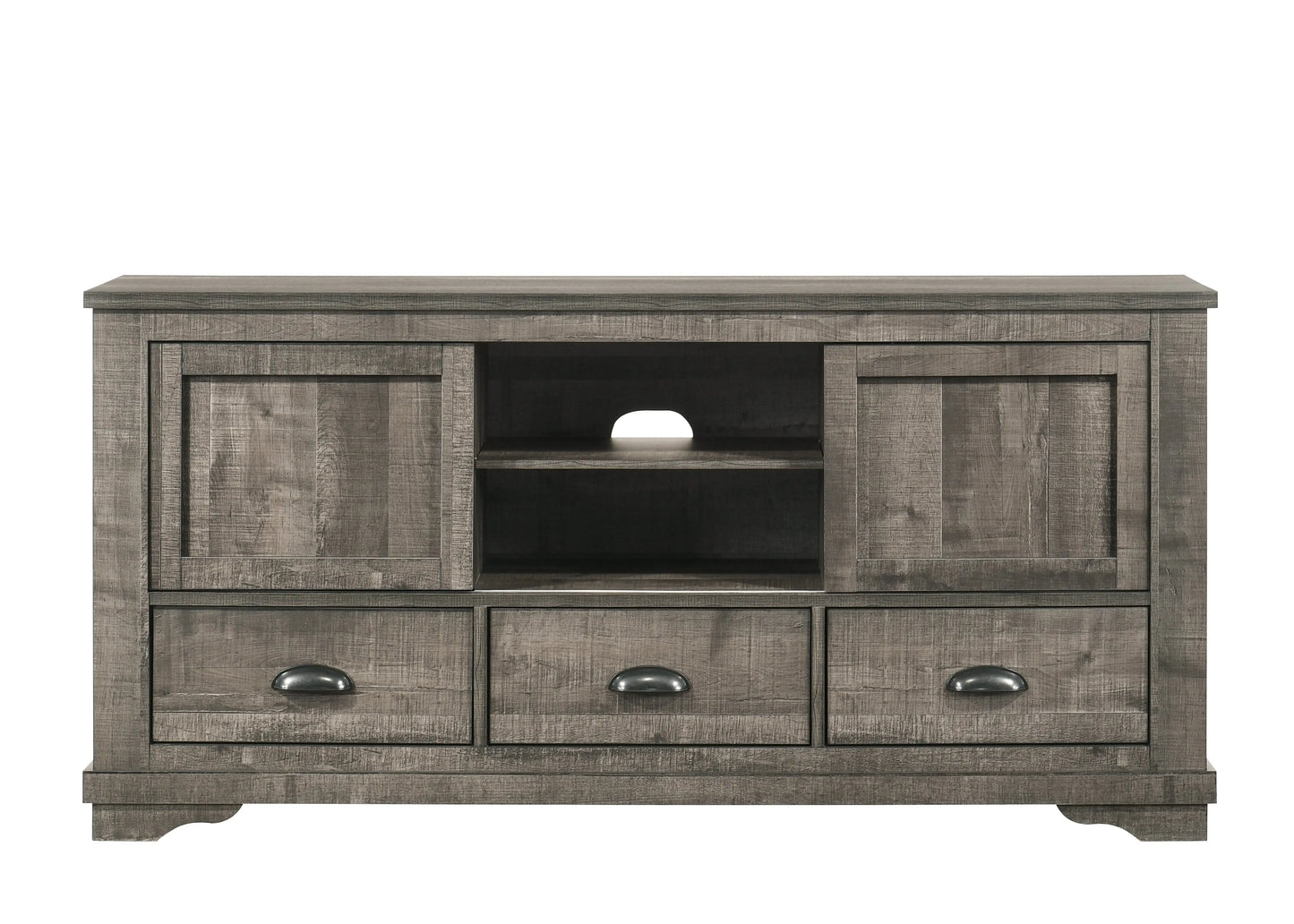 Coralee Gray 63" TV Stand Crown Mark