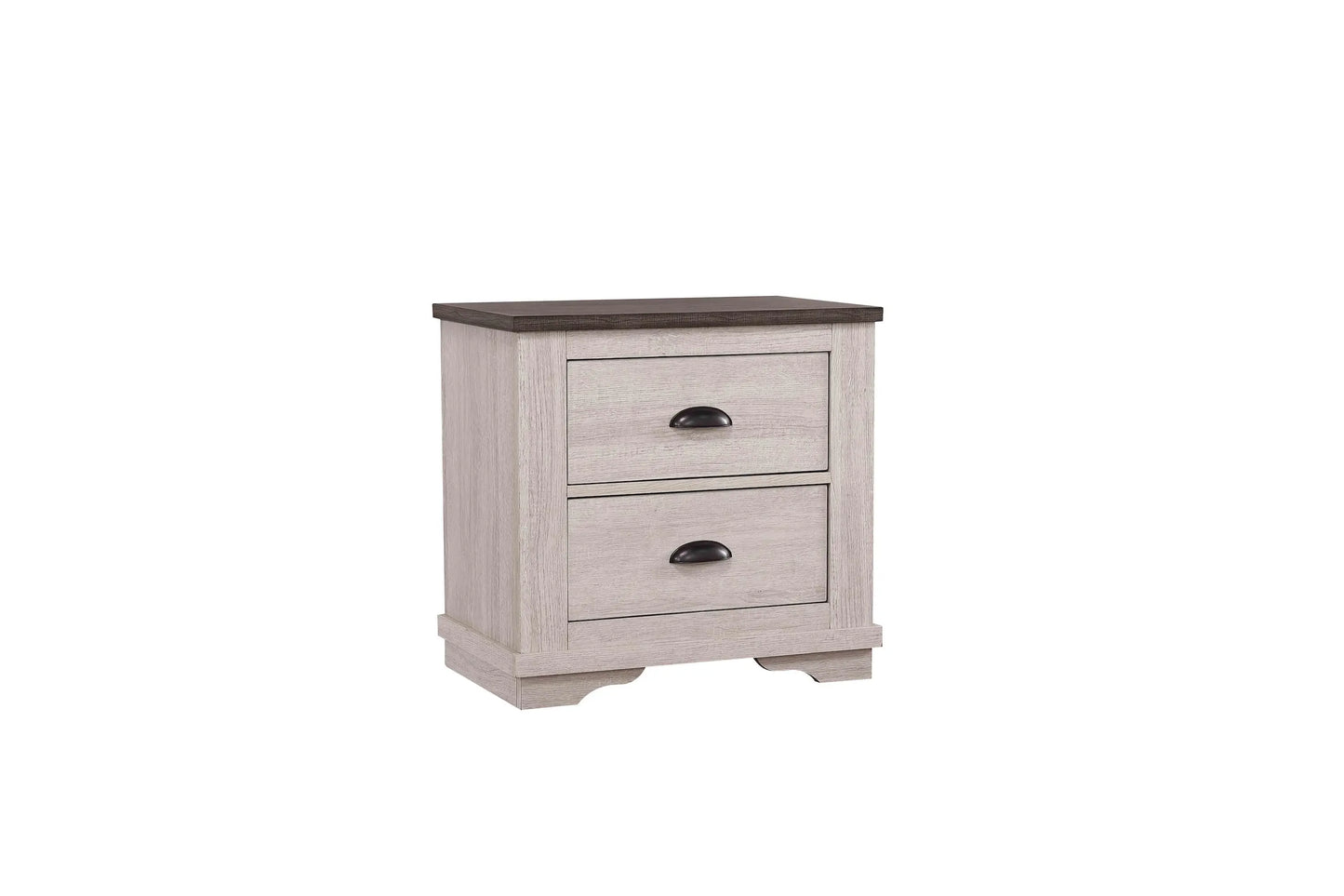 Coralee Chalk/Gray Nightstand Crown Mark