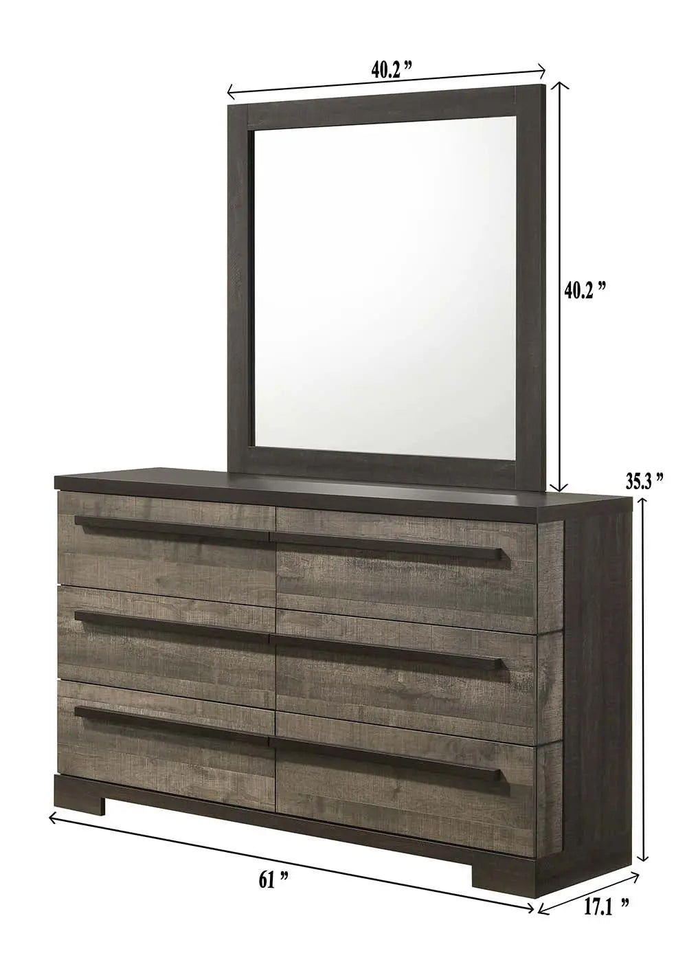 Remington Brown/Gray Mirror Crown Mark