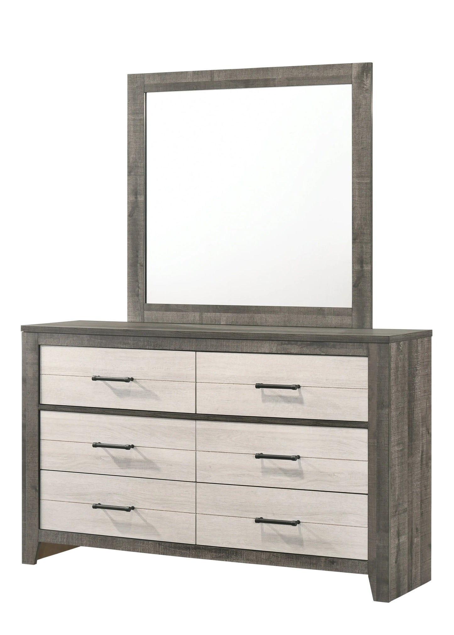 Rhett Brown/Cream Bedroom Mirror (Mirror Only) Crown Mark