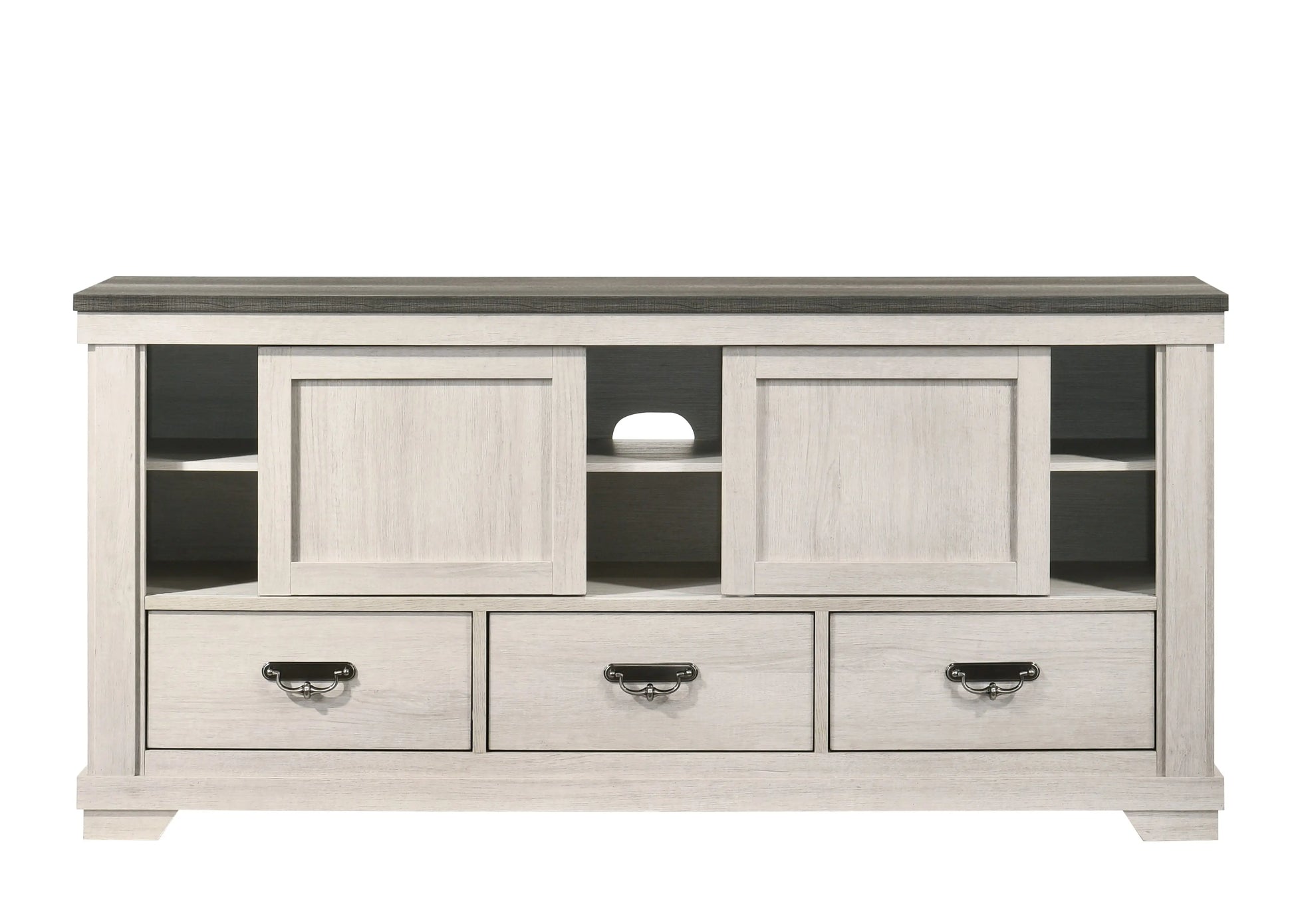 Leighton Cream/Brown TV Stand Crown Mark