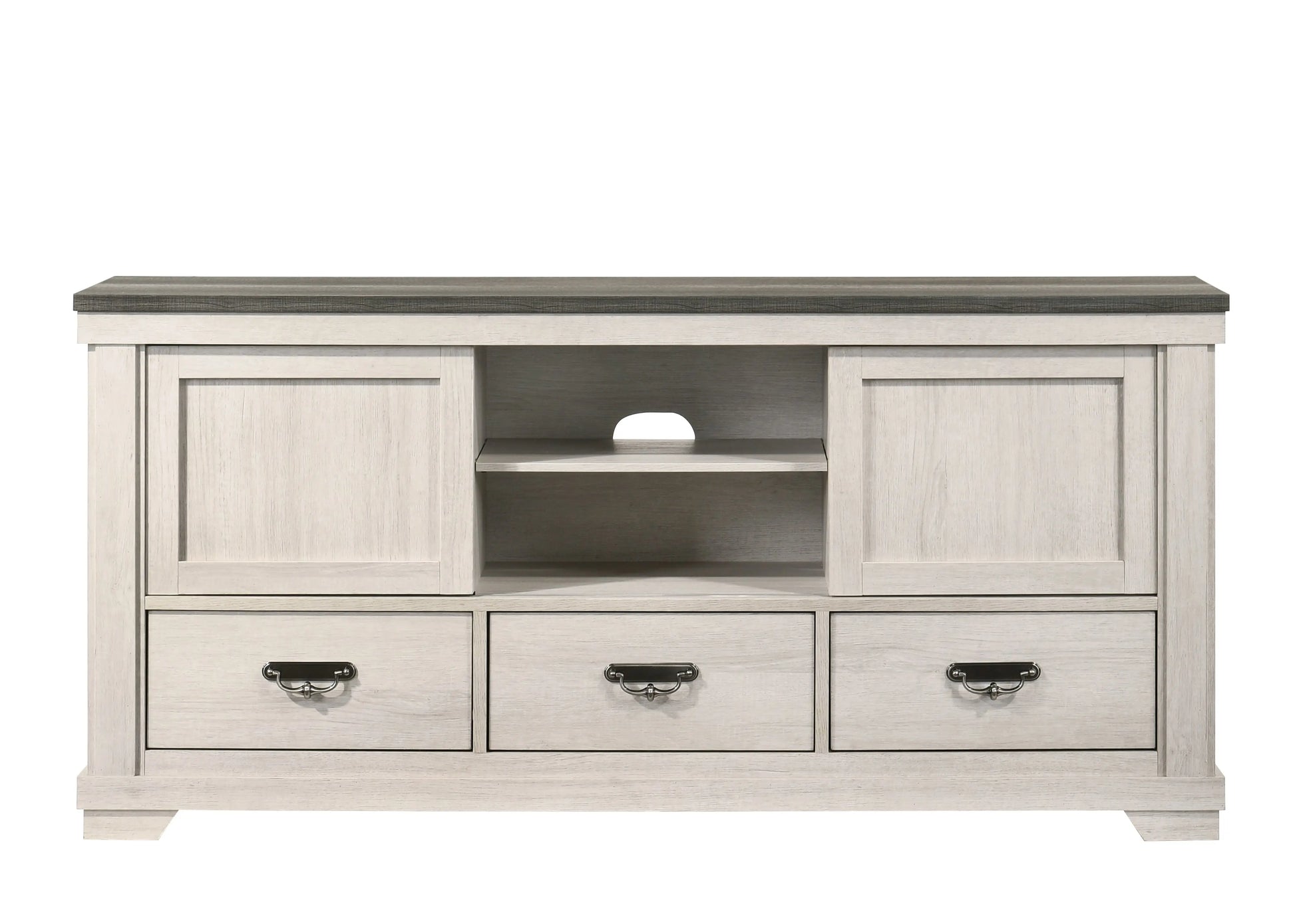 Leighton Cream/Brown TV Stand Crown Mark