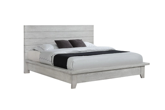 White Sands Chalk King Platform Bed Crown Mark