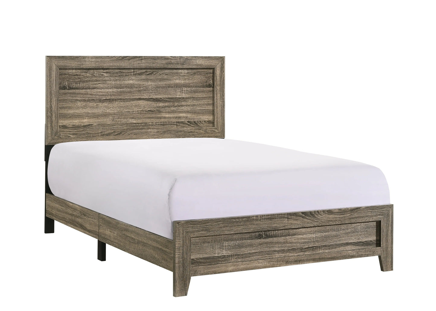 Millie Brownish Gray Full Panel Bed Crown Mark