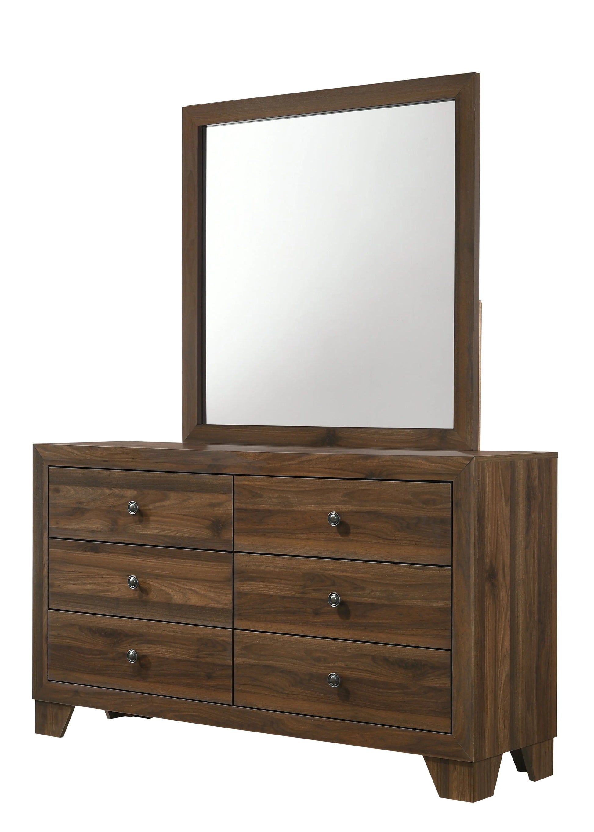 Mille Cherry Brown Upholstered Youth Bedroom Set Crown Mark