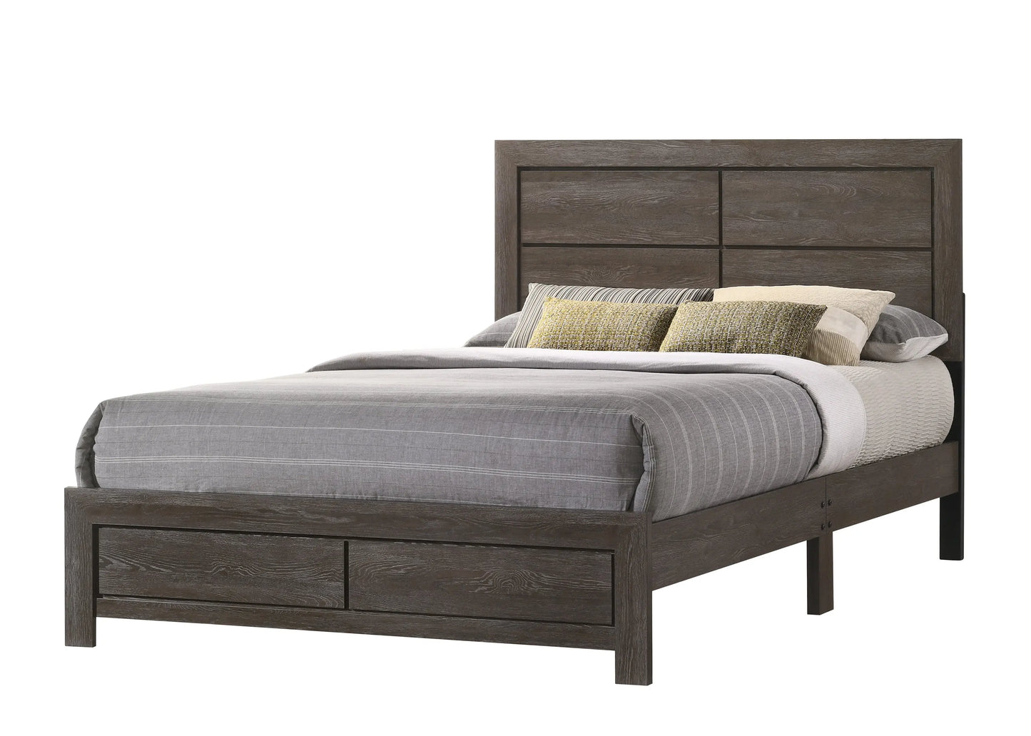 Hopkins Brown Platform Bedroom Set Crown Mark