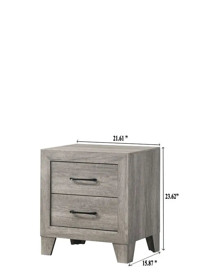 Hopkins Driftwood Nightstand Crown Mark