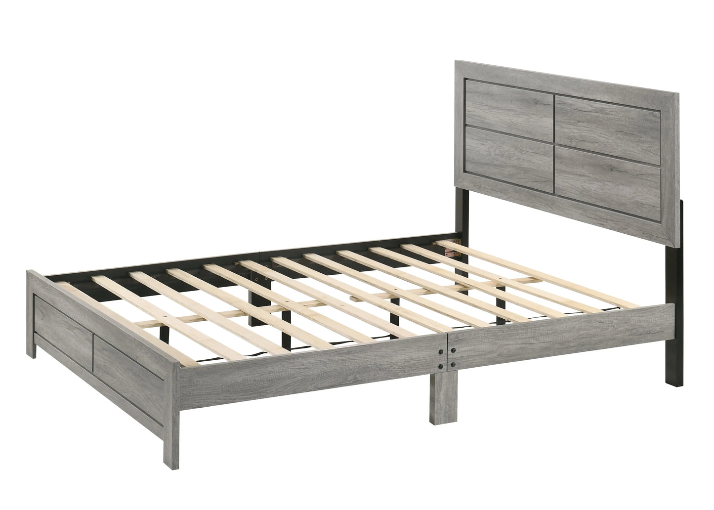 Hopkins Driftwood Full Platform Bed Crown Mark