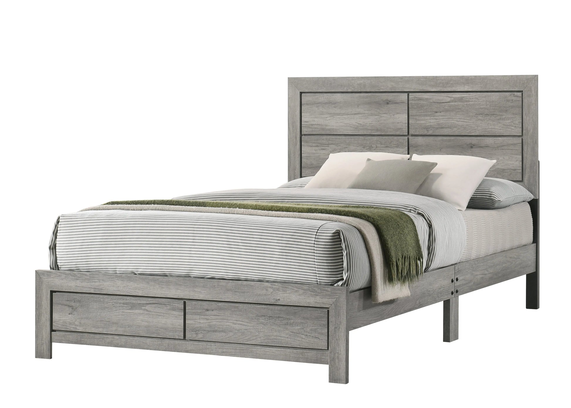 Hopkins Driftwood Platform Youth Bedroom Set Crown Mark