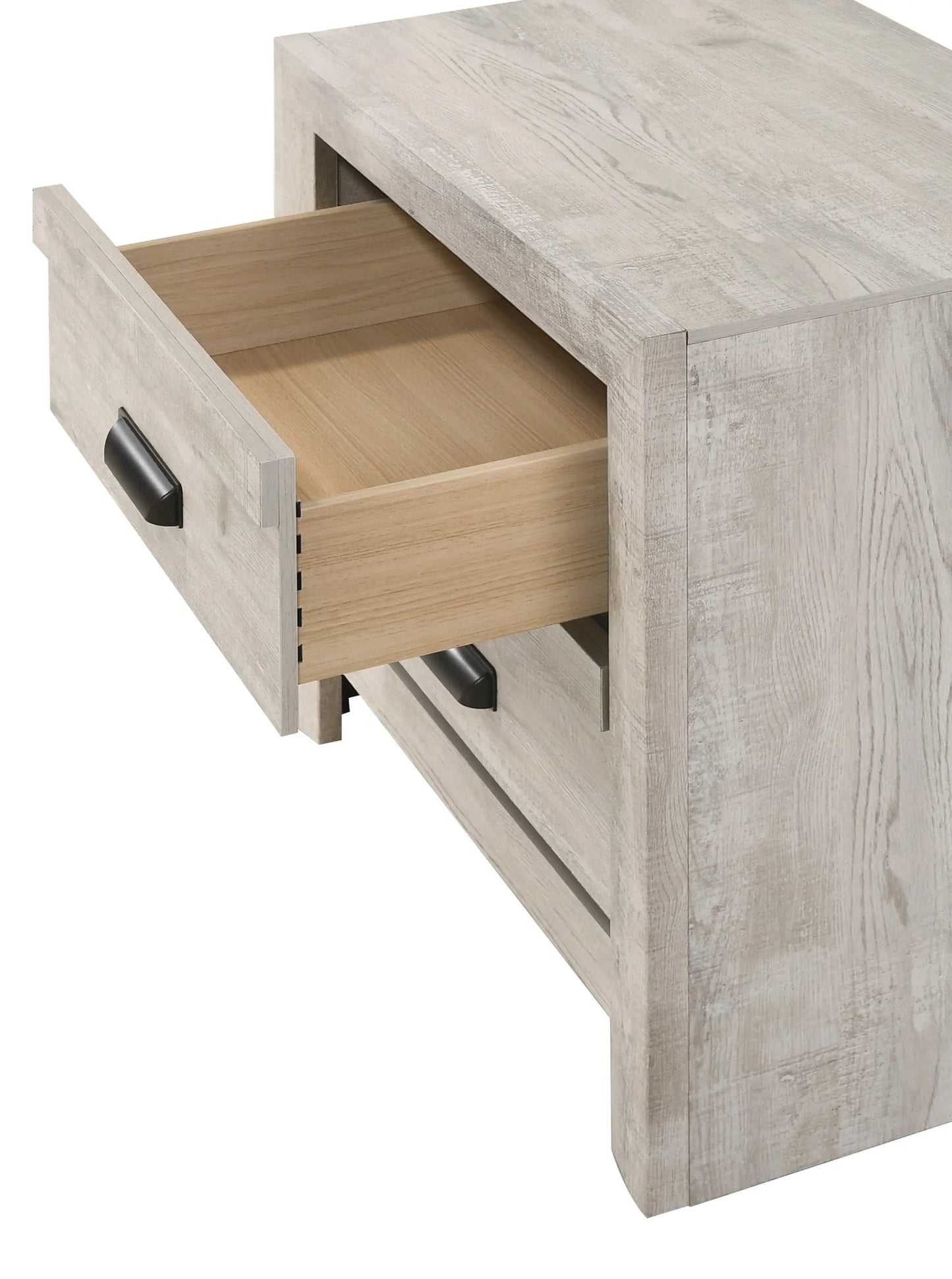 Valor Beige Nightstand Crown Mark