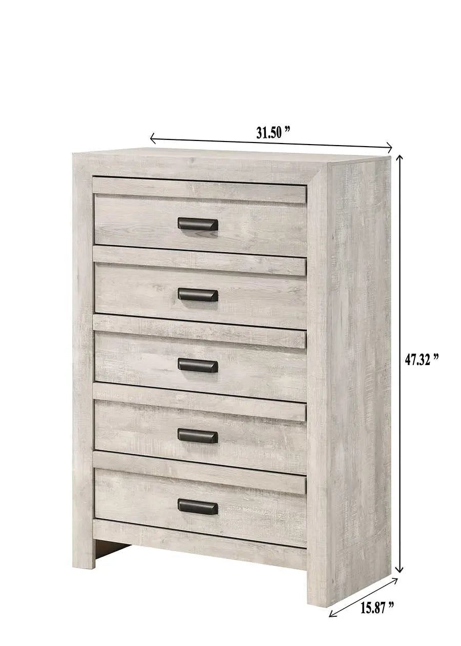 Valor Beige Panel Youth Bedroom Set Crown Mark