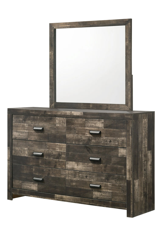 Tallulah Grayish Brown Bedroom Mirror (Mirror Only) Crown Mark