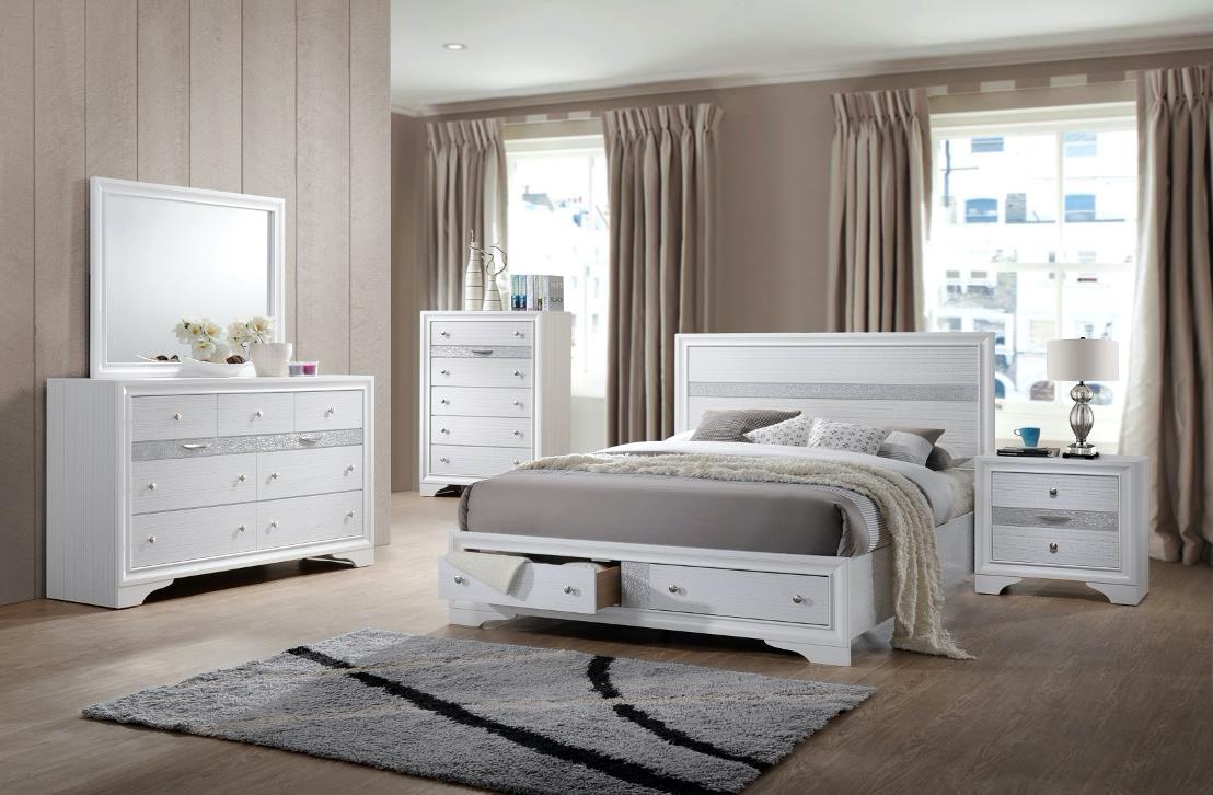 Sadeel Queen Bed, Dresser, Mirror & Nightstand Massa Gallery Furniture