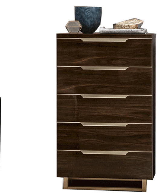 ESF Furniture - Smart Chest in Walnut - SMARTCHESTWALNUT ESF Furniture