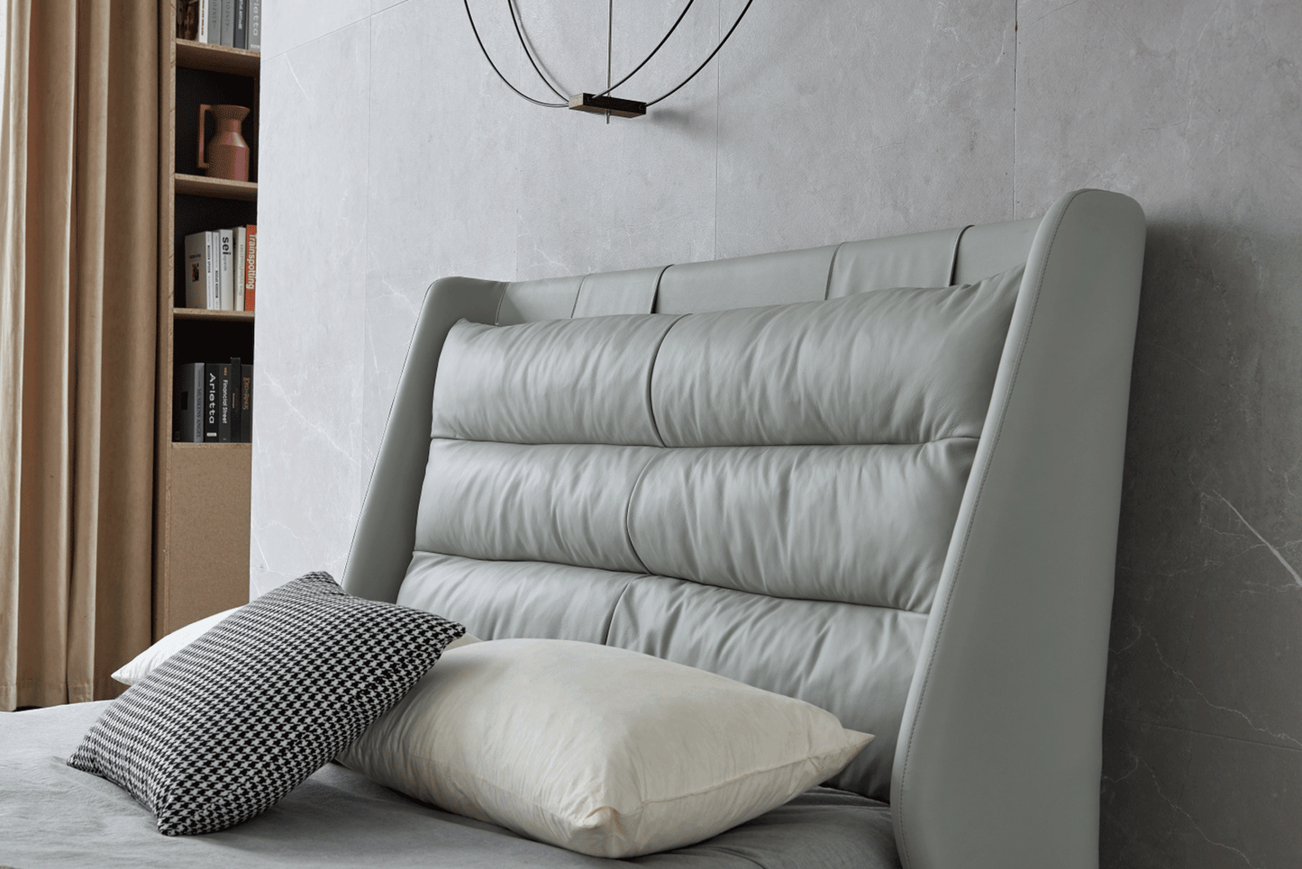 ESF Furniture - Lego Full Size Bed w/Storage in Light Grey - LEGOFS ESF Furniture