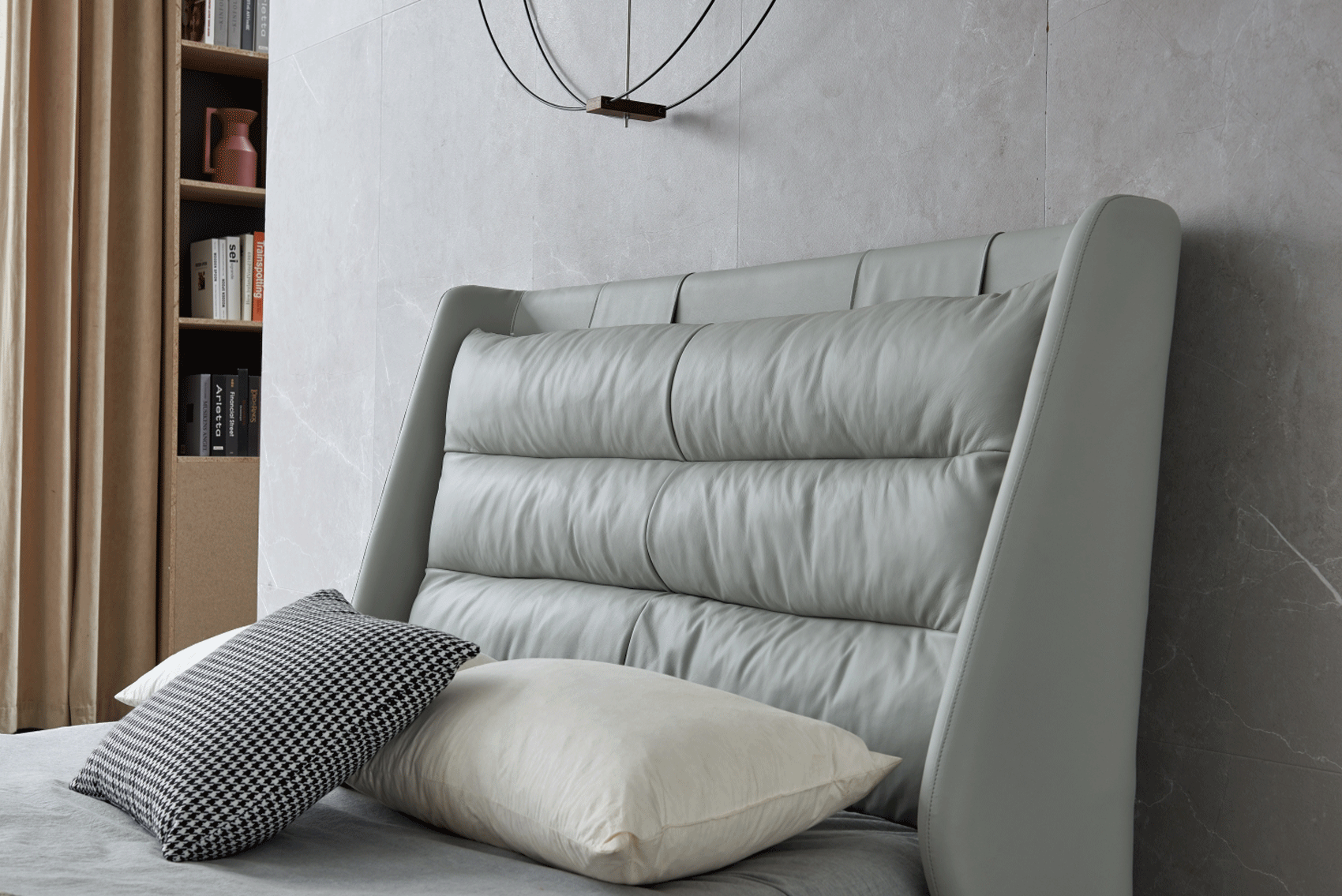 ESF Furniture - Lego Full Size Bed w/Storage in Light Grey - LEGOFS ESF Furniture