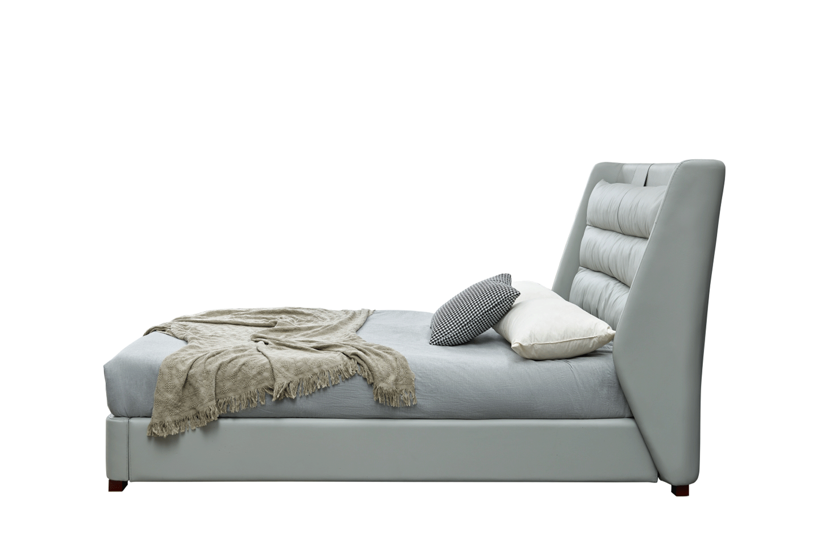 ESF Furniture - Lego Twin Size Bed w/Storage in Light Grey - LEGOTS ESF Furniture