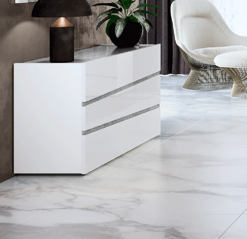 ESF Furniture - Camelgroup Italy Alba Single Dresser in White - ALBASINGLEDRESSER ESF Furniture