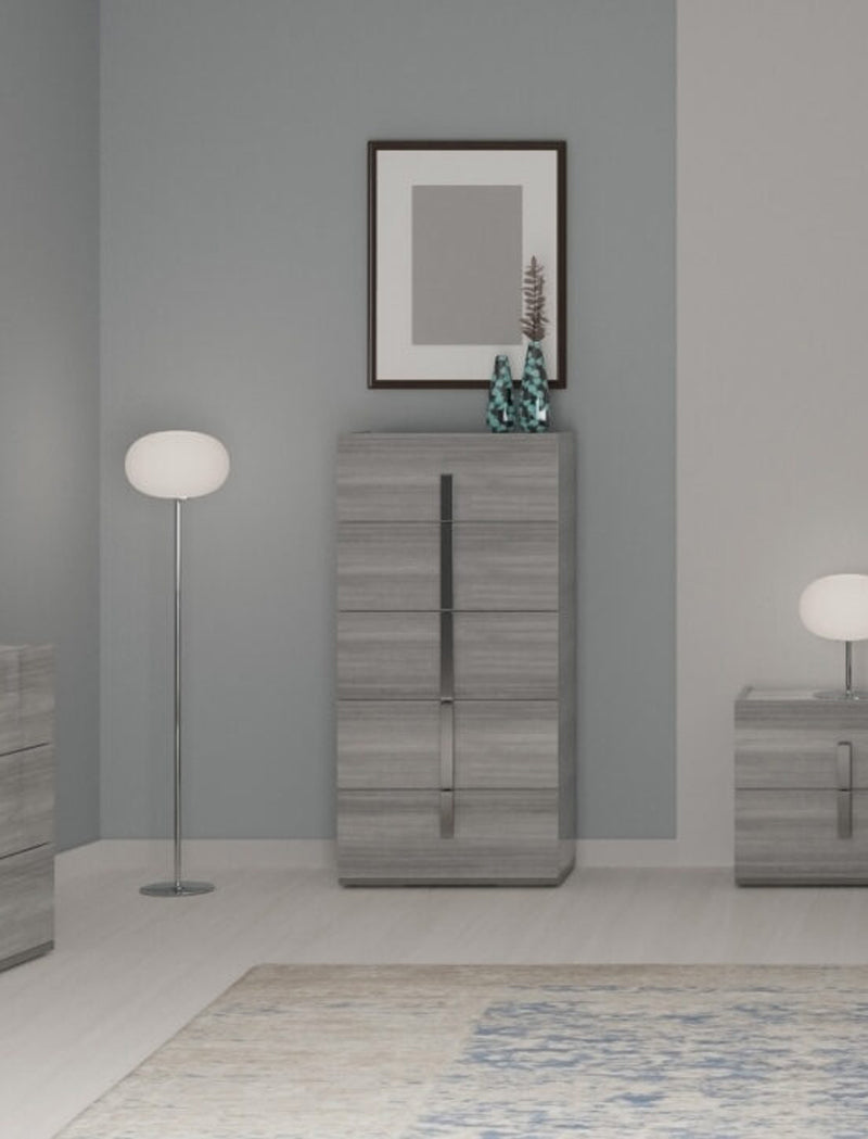 ESF Furniture - Carrara Chest in Grey - CARRARACHESTGREY ESF Furniture