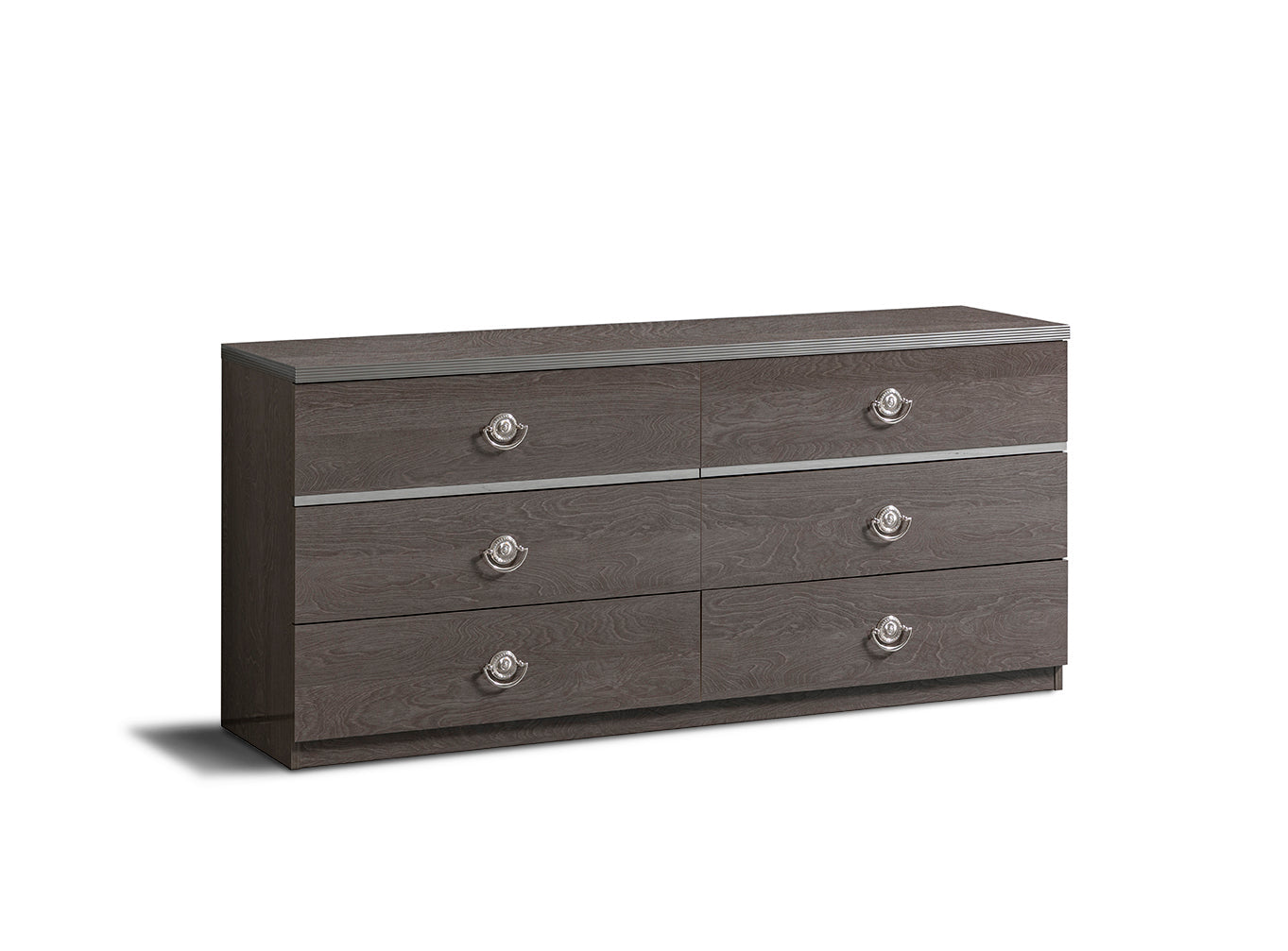 ESF Furniture - Nabucco Double Dresser with Mirror in Silver Birch - NABUCCODD-M ESF Furniture