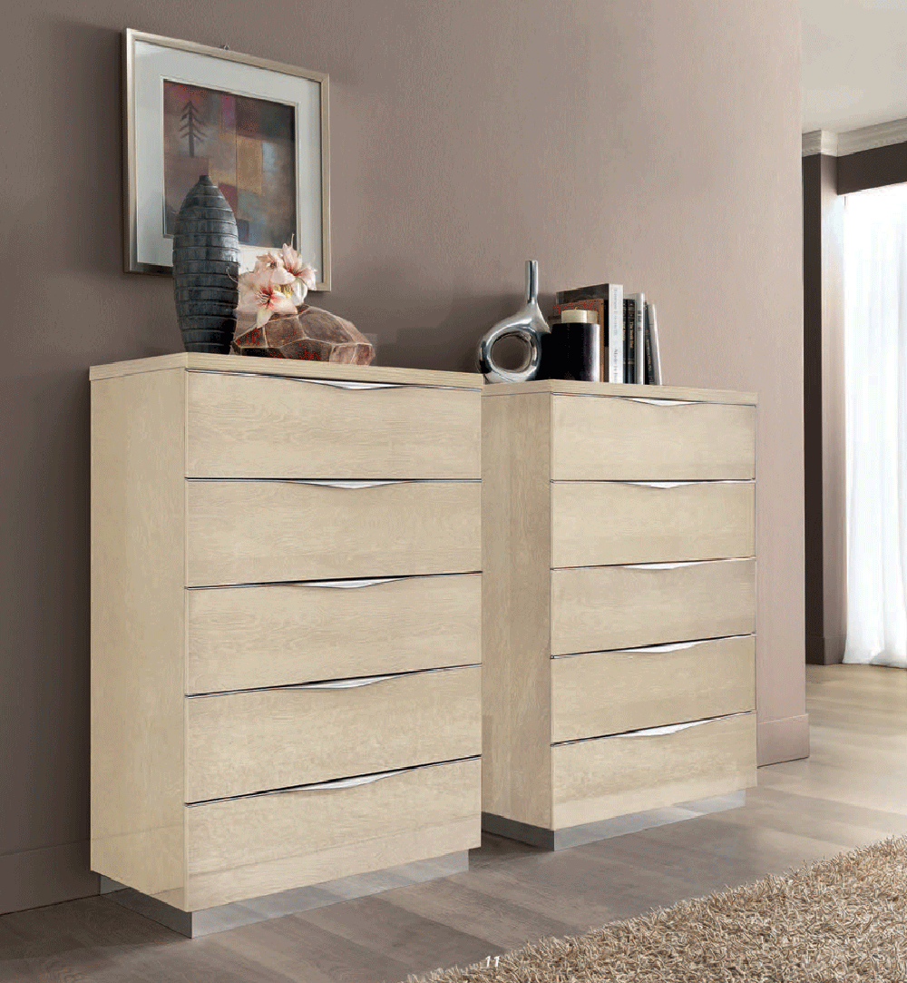 ESF Furniture - Camelgroup Italy Platinum Chest Ivory - PLATINUMCHESTIVORY ESF Furniture