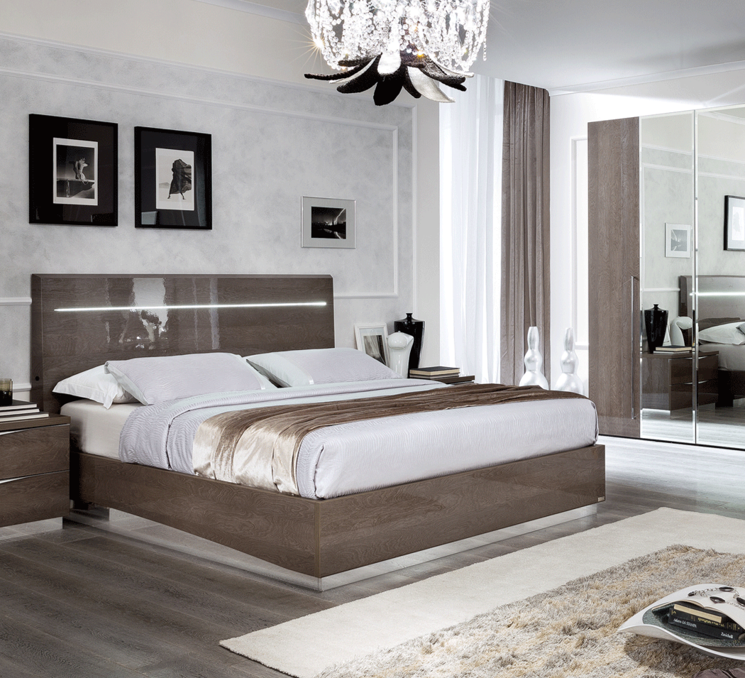 ESF Furniture - Platinum Legno King Size Bed in Silver Birch - PLATINUMBEDKSLEGNO ESF Furniture