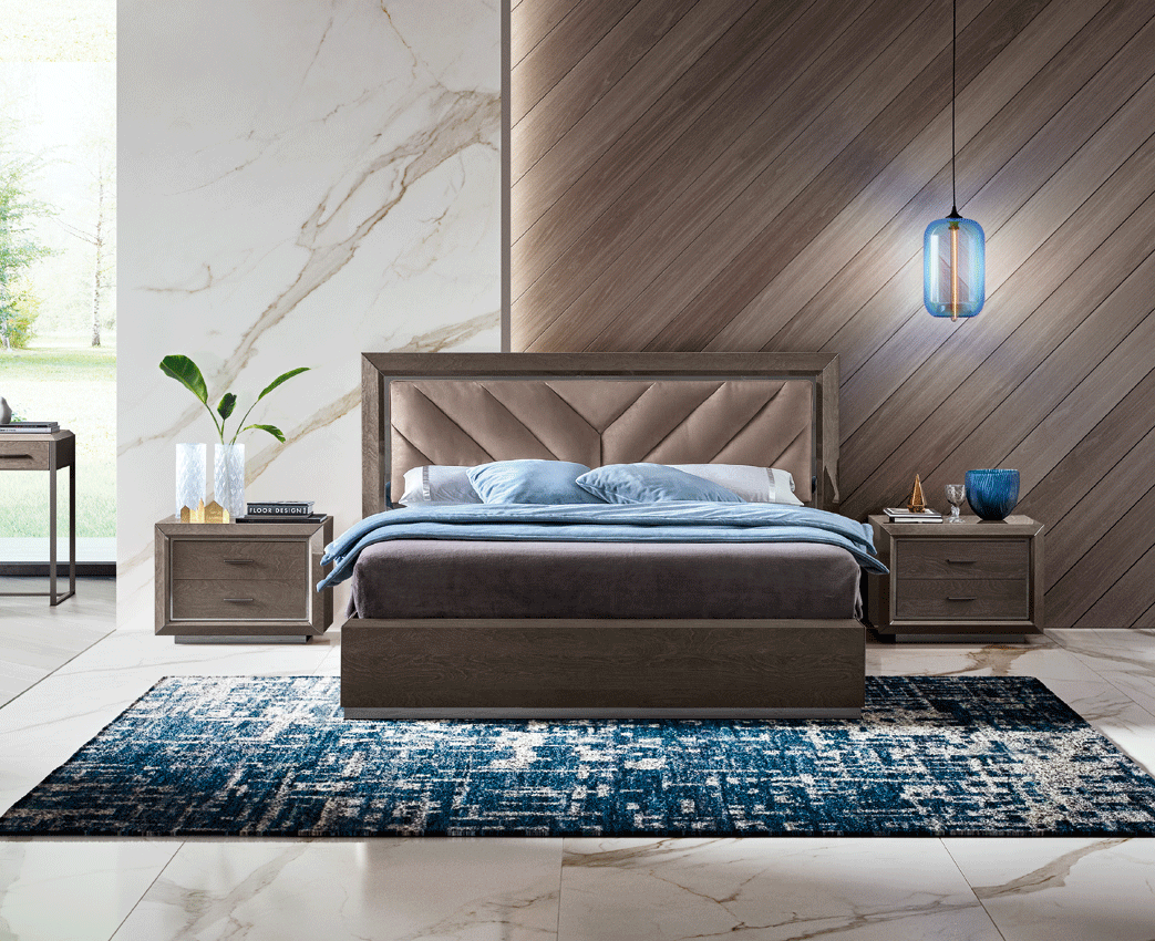 ESF Furniture - Elite Camel 3 Piece Queen Bedroom Set in Silver Birch - ELITEQS-3SET ESF Furniture