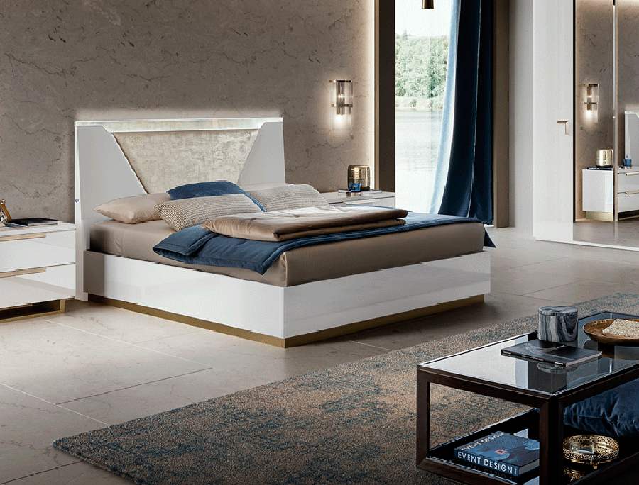 ESF Furniture - Smart King Size Bed in White - SMARTKSBED ESF Furniture