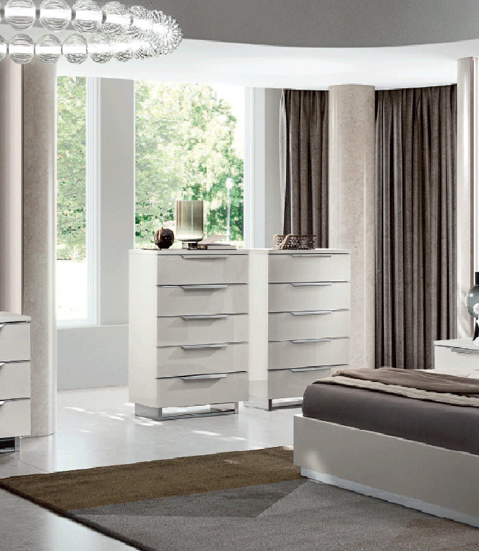 ESF Furniture - Kimera Chest in White Glossy - KIMERACHEST ESF Furniture