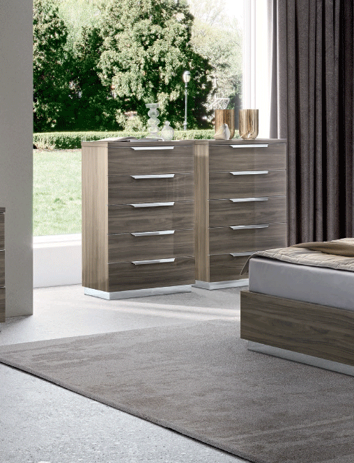 ESF FURNITURE - Kroma Chest in Grey - KROMACHEST ESF Furniture