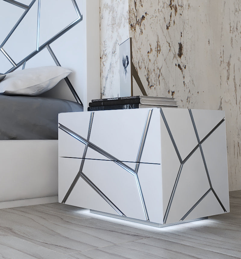 ESF Furniture - Franco Spain Gio 3 Piece Queen Bedroom Set in White - GIOQSBED-3SET ESF Furniture