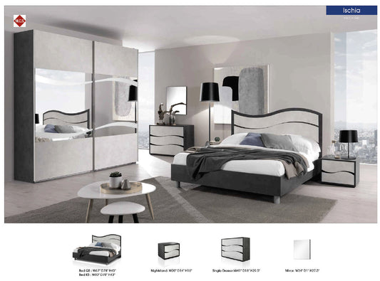 ESF Furniture - MCS Italy Ischia 5 Piece Queen Bedroom Set - ISCHIAQS-5SET ESF Furniture
