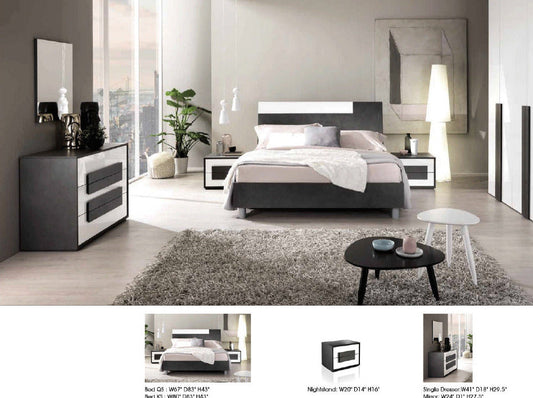 ESF Furniture - Panarea 5 Piece Queen Bedroom Set - PANAREAQS-5SET ESF Furniture