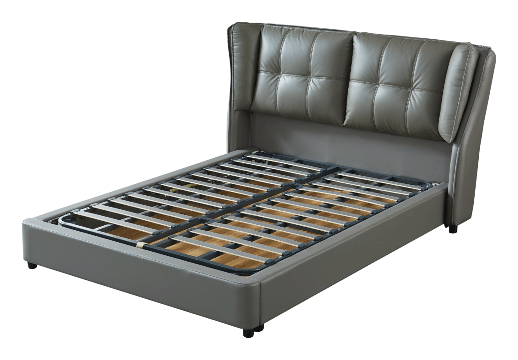 ESF Furniture - Extravaganza Queen Bed with Storage in Grey - 1806QSBED ESF Furniture