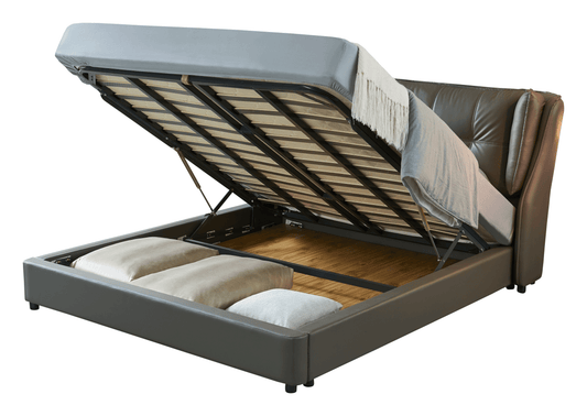 ESF Furniture - Extravaganza Full Size Bed with Storage in Grey - 1806FSBED ESF Furniture