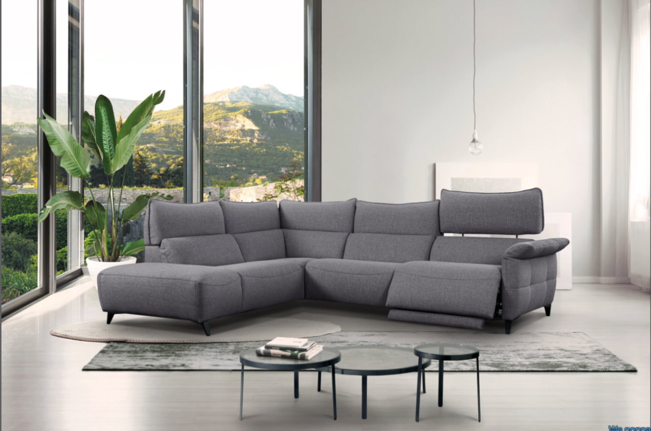 ESF FURNITURE - Challenger Sectional Left w/Electric Recliner - CHALLENGERSECTIONAL ESF Furniture